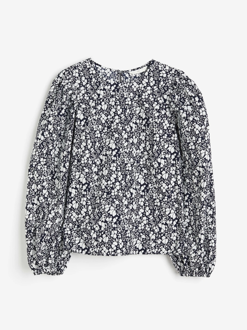 NEW H&M Floral Patterned Cotton Blouse Size XS